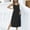 Black Summer Dresses for Women 2023, variant on Dyegold Sundresses for Women Casual Beach - Sun Dresses for Women 2023 Round Neck Sleeveless Solid Side Slit Maxi Long Sun Dress ​Spaghetti Strap Tshirt ​​Dresses