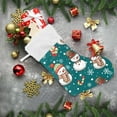 thumbnail image 2 of SKYSONIC Christmas Stocking Personalized Christmas Large Candy Stocking Hanging Gift Xmas Stockings Decoration 1 PC for Family Holiday Party Ornaments Decor Fireplace, 2 of 7
