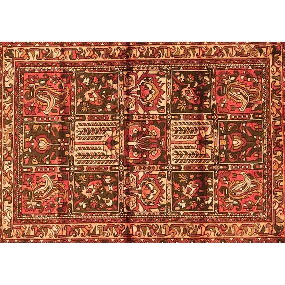 Ahgly Company Indoor Rectangle Persian Orange Traditional Area Rugs, 4' x 6'