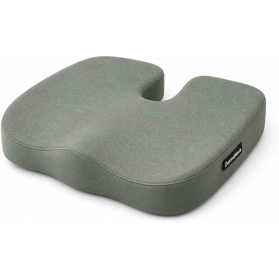 Memory Foam Seat Cushion – Cooling Gel Coccyx Cushion for Office Chair | DormaNova