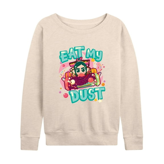 Disney Wreck It Ralph - Eat My Dust Vanelloppe - Women's Lightweight French Terry Long Sleeve Shirt