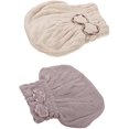 thumbnail image 1 of wonima11 2pcs Absorbent Hair Drying Towels Soft Fleece Caps for Quick Drying Wet Hair Bathing Hats to Reduce Frizz and Heat Damage Comfortable and, 1 of 1