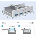 thumbnail image 2 of ORICO 2 Ports USB 3.0 Hub with SD Card Reader 5Gbps Hub Splitter for Laptop (10-32mm Thick), 2 of 7