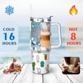 thumbnail image 4 of 40oz Cactus Stainless Steel Flip Straw Tumbler Spill Proof Travel Cup Double Wall Vacuum Insulated Coffee Mug with Top Handle, 4 of 6