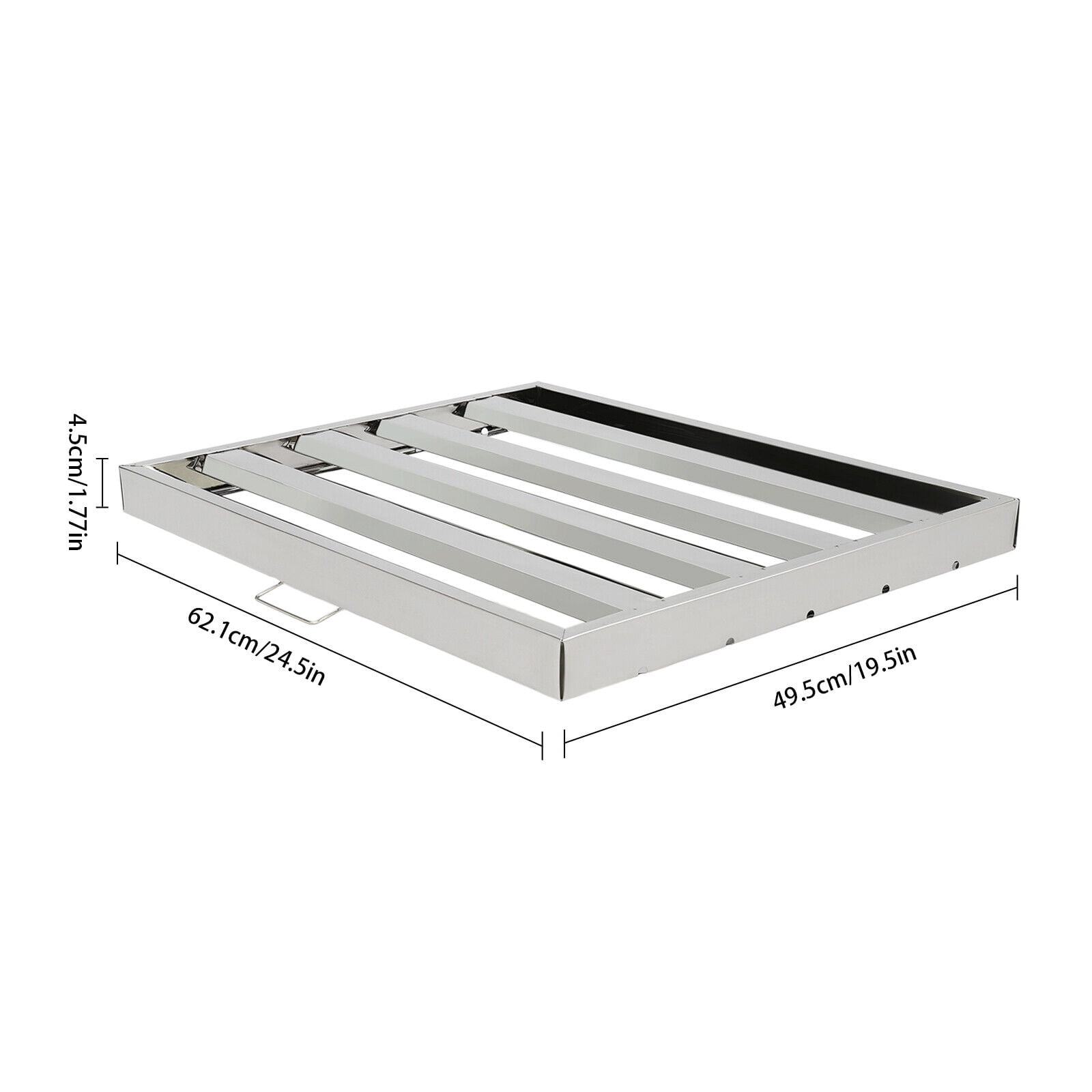 Stainless Steel Range Hood Filter Set of 6, Durable Grease & Oil Baffle Filter for Commercial and Home Kitchens, Easy to Clean and Install, Safe and Efficient Cooking