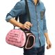 thumbnail image 4 of Bolsa De Hombro Plegable Para Perro De Gato Para Mascotas De Moda De Hombro Lateral Para De Perro De Gato Pequeño Rosado, 4 of 9