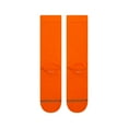thumbnail image 3 of Stance mens Icon Solid Color Cotton Crew Socks (Orange, S), 3 of 3
