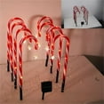 thumbnail image 5 of Solar Christmas Decorations Lights,Outdoor Set of 8 Solar Candy Cane Lights Pathway String Lights with Stars,Waterproof LED Garden Stakes Christmas Decor Gifts for Lawn Yard,Solar Candy Cane Lights, 5 of 6