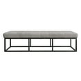 thumbnail image 4 of Serta Danes Tufted Bench with Iron Legs Pearl Gray, 4 of 7