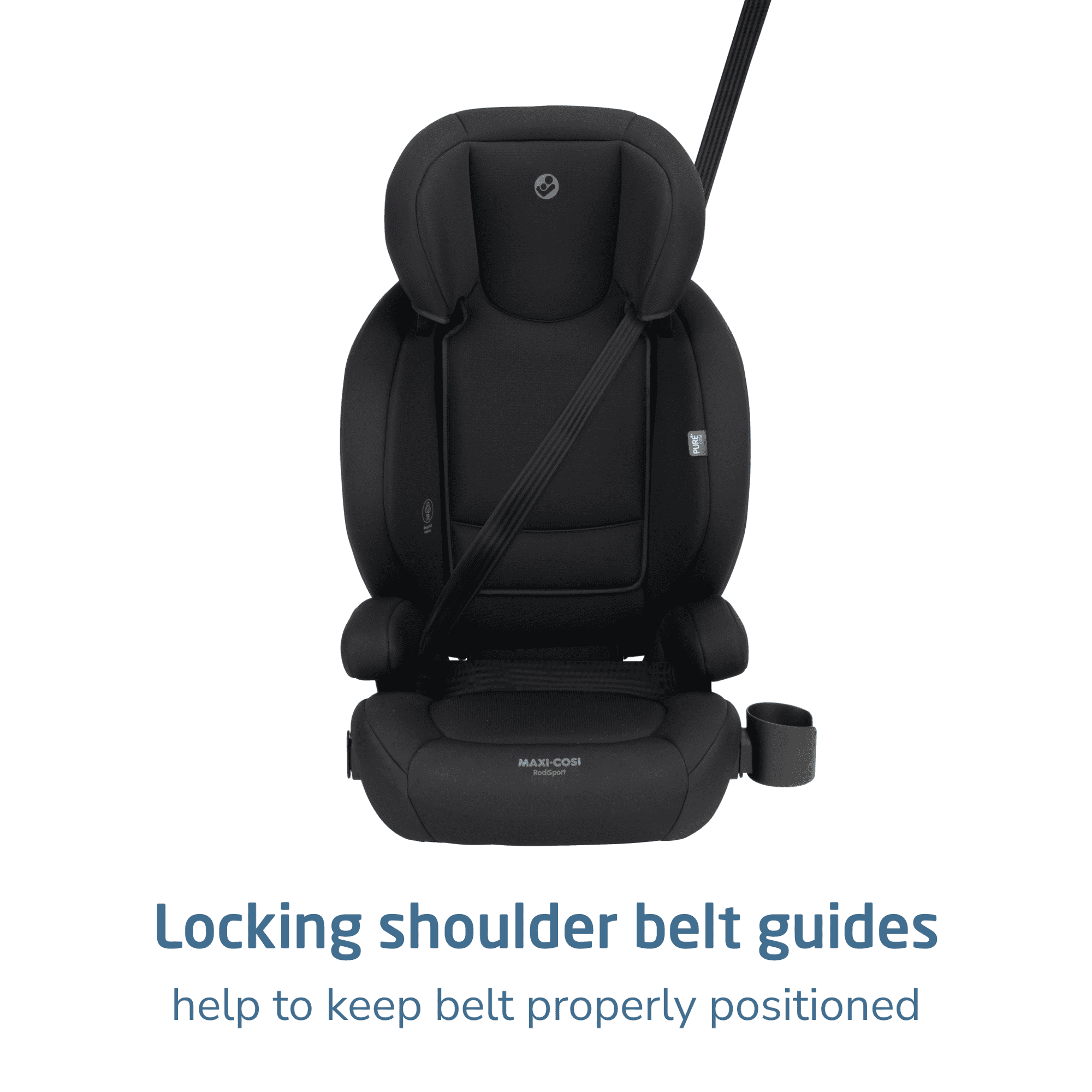 Maxi-Cosi RodiSport Booster Car Seat, Sea Shadow Black