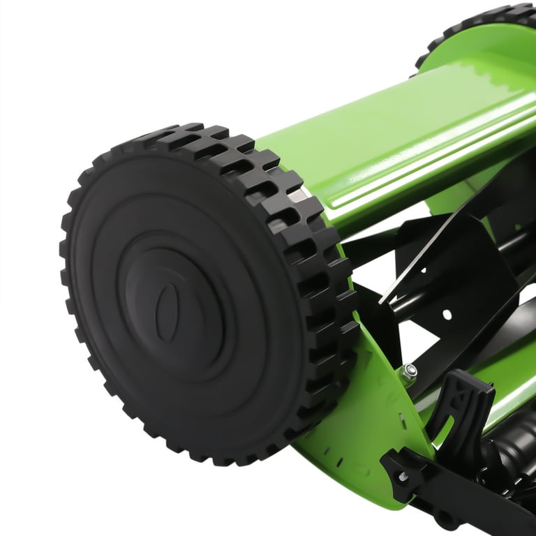 Miumaeov 12inch Manual Push Reel Lawn Mower Push Lawn Sweeper with
