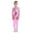 Pink, variant on Kids Girls One Piece Shiny Metallic Gymnastic Leotard Catsuit Sleeveless Full Body Unitard Pink 3XL