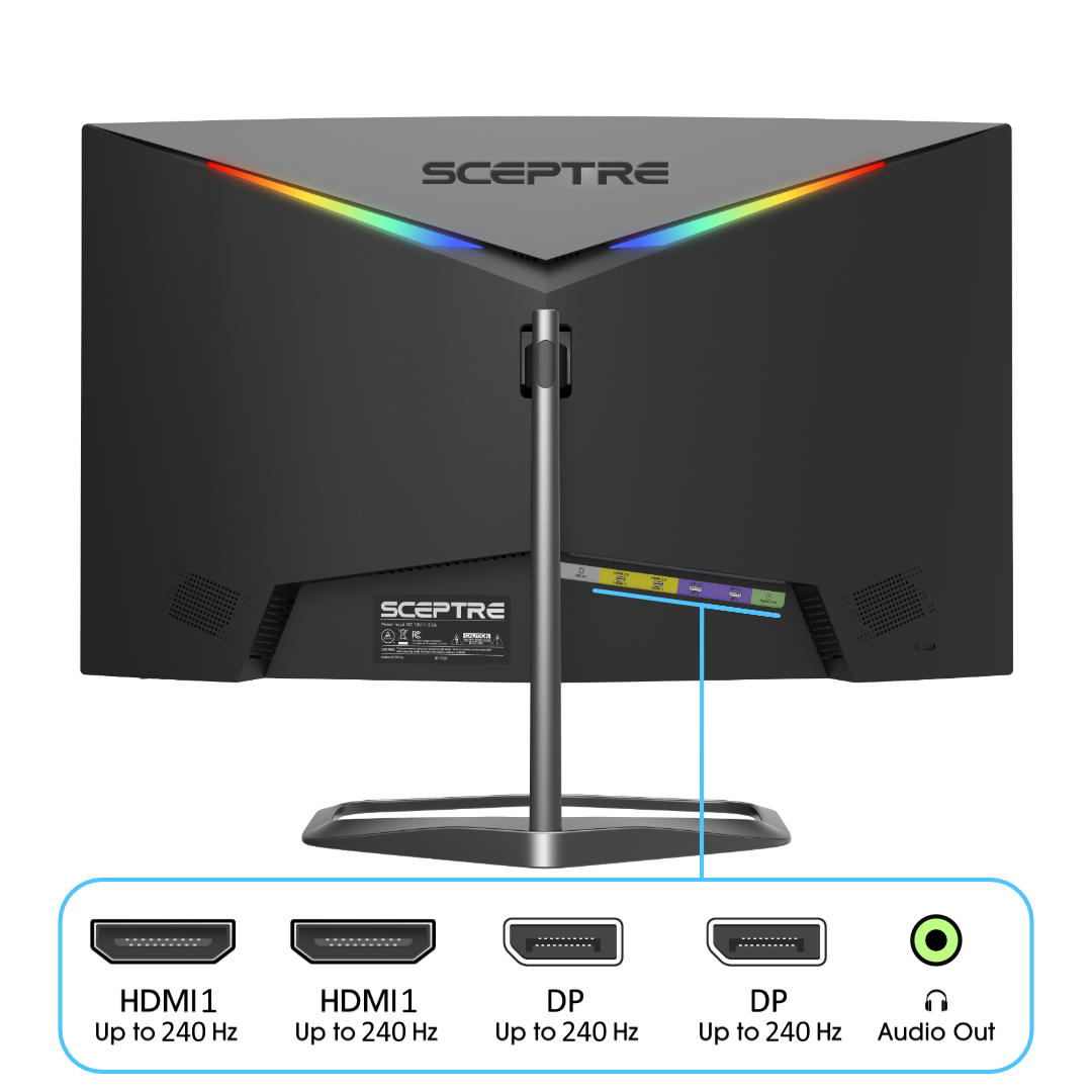 Sceptre 24.5-Inch 240Hz Curved Gaming Monitor photo 4