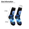 thumbnail image 2 of Rocae Blue Viper Snake for Girls Boys Crew Socks,Children's Socks, Kids Socks, Toddler Socks: Daily Wear with Kids School Uniform, 2 of 5