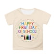 thumbnail image 3 of YUEHUA My First Day Of Preschool Shirt Fashion Breathable O-Neck 1/4 Sleeve Happy First Day Of Pre-K, Pencil Graphic Tee, 3-8t, 3 of 5