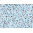 thumbnail image 2 of Zelouf Melodie Floral On Scuba Knit [Digi]  , Sewing, DIY, Crafts Fabric by the Yard, 714 Mint/white, 3 Yard, 2 of 2