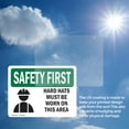 thumbnail image 6 of (2 Pack) Hard Hats Must Be Worn In This Area With Symbol OSHA Safety First Sign, 6 of 7