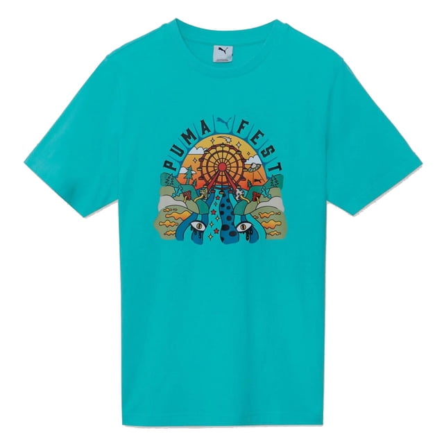 Playera Puma Graphics Festival para Hombre 687412-59 verde M