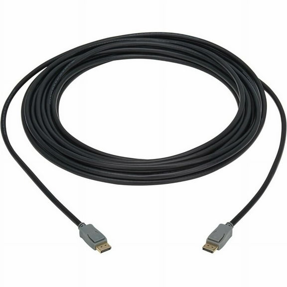 Eaton Tripp Lite Series DisplayPort Cable with Latching Connectors (M/M), 4K 60 Hz, HBR2, 4:4:4, HDCP 2.2, 50 ft. (15.2 m), Black