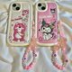 thumbnail image 2 of Funda de teléfono de dibujos animados Sanrio Kuromi Toy Story Lotso con cordón, carcasa trasera suave anticaída para iPhone 14, 13, 12, 11 Pro Max, 11 Fivean unisex, 2 of 2