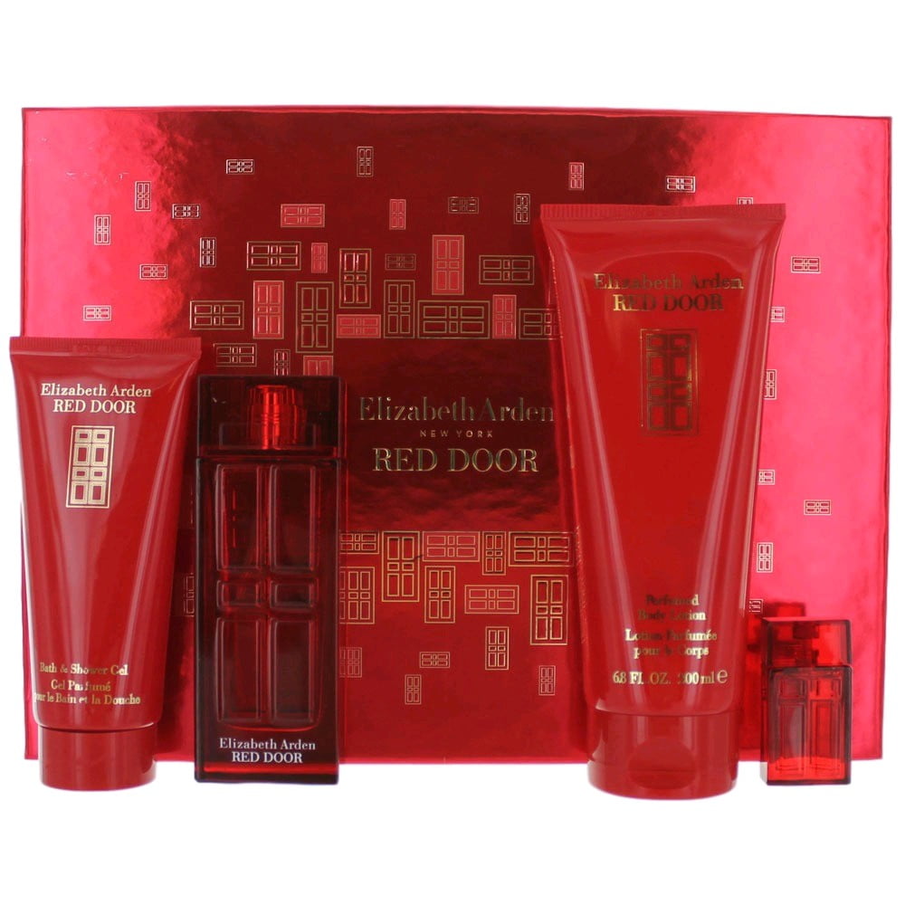 Elizabeth Arden Red Door Perfume by Elizabeth Arden, 4 Piece Gift Set