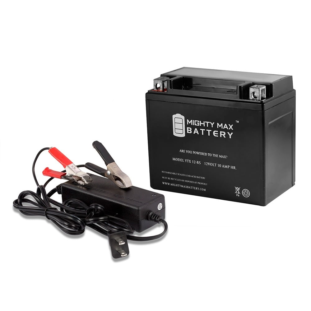 12V 2Amp Charger Mighty Max YTX12-BS GEL Replaces Honda GL1500 Valkyrie 97-03 
