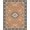 Blue, Pattern 5, variant on Design&I 8'x10' Washable Area Rug Blue Terracotta Floral Medallion Design Elegant Botanical Motif with Ornate Borders for Dining Room, Large Office, Lounge, Snag-Free