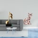 thumbnail image 2 of Escultura de resina de un gato con . Figura creativa de animal. Adorno de mesa, centro de mesa, ideal para escritorio, chimenea o como, 2 of 8