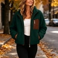 thumbnail image 6 of Caywon Cozy Women's Fleece Jacket with Full Zipper and Pocket, Long Sleeve Shearling Hooded Coat for Fall and Winter Outdoor Wear, 6 of 9