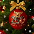 thumbnail image 2 of Shoreew United States 250th Anniversary Ornament 250th Anniversary Acrylic Christmas Ball Ornament Patriotic Christmas Tree Hanging Decor, 2 of 7