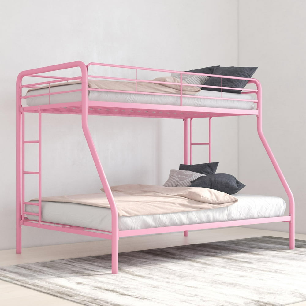 Dhp twin over full metal bunk bed frame, multiple colors