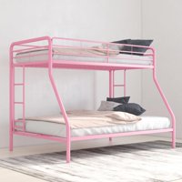 Dhp twin over full metal bunk bed frame, multiple colors