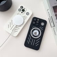 thumbnail image 4 of Compatible With iPhone 14 Pro Max Cooling Case, Magnetic Charging Pc Hard Case, Camera Lens Protective Film, Waterproof And Shock-Proof Case 6.7"，white, 4 of 5