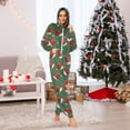 thumbnail image 5 of joogoo Christmas Hat Green Unisex Adults Onesies Pajamas Jumpsuits L, 5 of 7