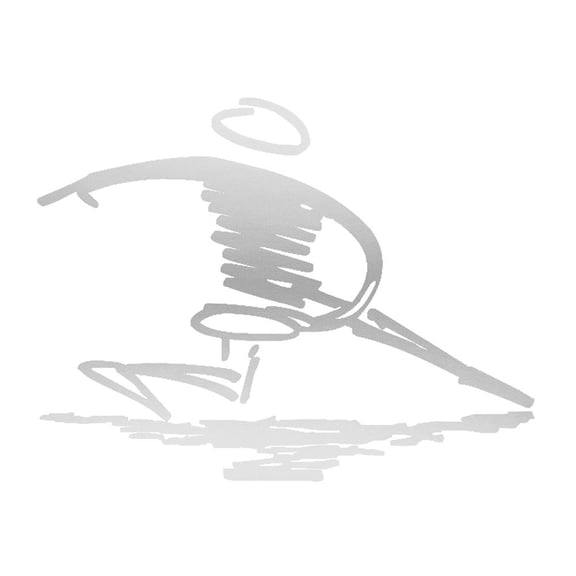 Disc Player Sports Thrower Logo Vinyl Decal Sticker