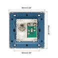 thumbnail image 2 of TV Aerial Socket Wall Plate Satellite Grey PC 88x86mm for Coaxial Cable, 2 of 5
