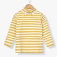 thumbnail image 3 of KyCheLot Kids Girls Casual Tops Turtleneck Long Sleeve Basic Striped Casual Lightweight Undershirt 2-15 Years, 3 of 4
