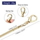 thumbnail image 2 of Correa de cadena plana de hierro Unique Bargains Monedero Reemplazo Accesorios 43' x 0.13' Oro, 2 of 5