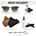 thumbnail image 2 of Ray-Ban RB3016 CLUBMASTER FLECK Square Shaped Non-Polarized Sunglasses for Men & Women - Includes Official RAYBAN Eyewear Kit - Ideal Formal & Casual Wear Sunglasses - Grey Gradient Lens, 2 of 7