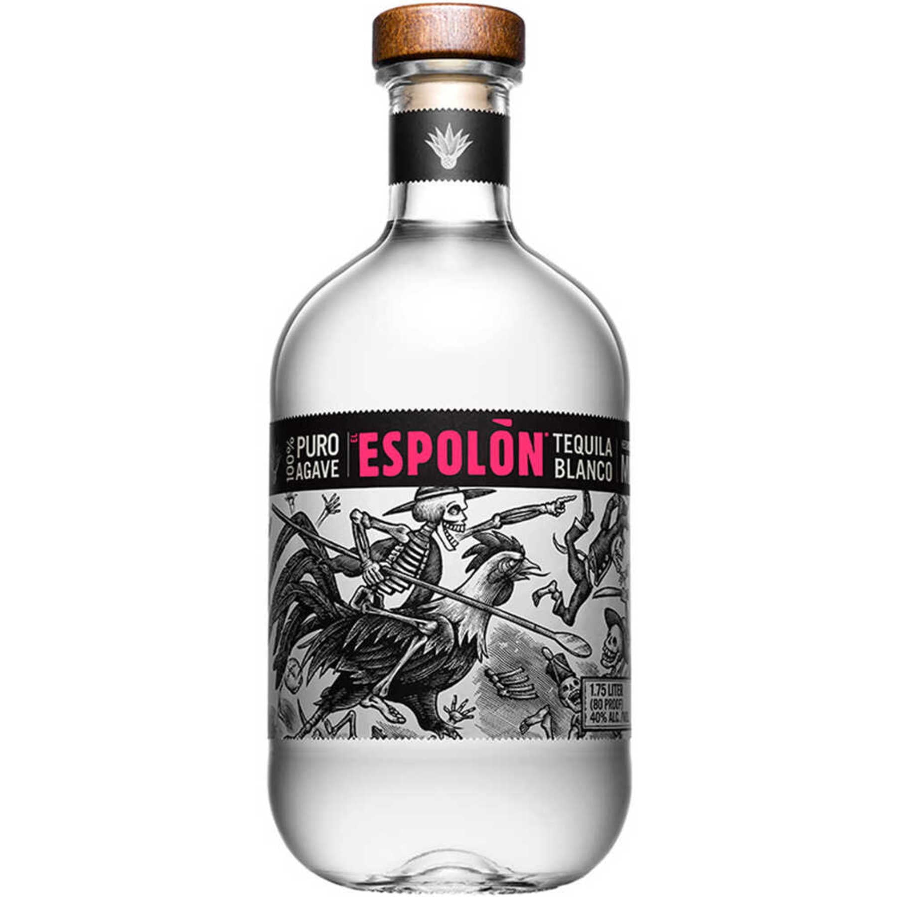 Espolon Blanco Tequila, 1.75 L Bottle, 40% ABV
