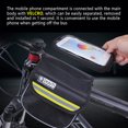 thumbnail image 2 of Toystoory Front Bike Bag Servicio prolongado Material premium Colores surtidos Bolsa impermeable para ciclismo Soporte para teléfono Ciclismo Amarillo【L】, 2 of 6