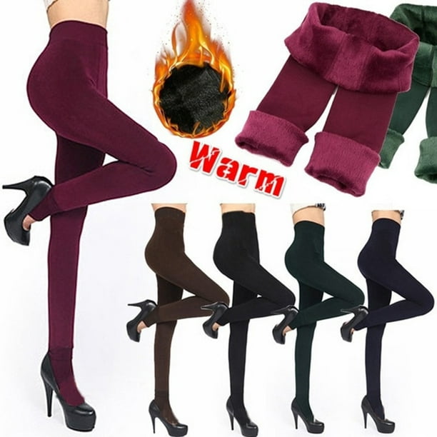 Leggings d'hiver femmes taille haute velours épais garder au chaud