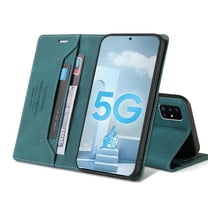 For Samsung Galaxy A71 5G Wallet Phone Case,Durable Leather Magnetic Flip Folio Case with Card Slots RFID Blocking Kickstand Protective Cover For Samsung Galaxy A71 5G,Blue