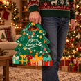 thumbnail image 7 of 10 Pcs Christmas Ziplock Bags, 10.62X9.84" Christmas Shaped Gift Bags with Clear Window & Handle, Festive Xmas Goodie Sacks, Holiday Candy Holders, Seasonal Snacks Pouches for Present Packaging, 7 of 7