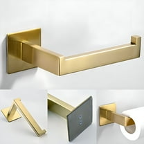 LAMIRO Brushed Gold Toilet Paper Holder,Wall Mount,Polyester,Bathroom Toilet Paper Holder,Storage,Novelty,Multicolor