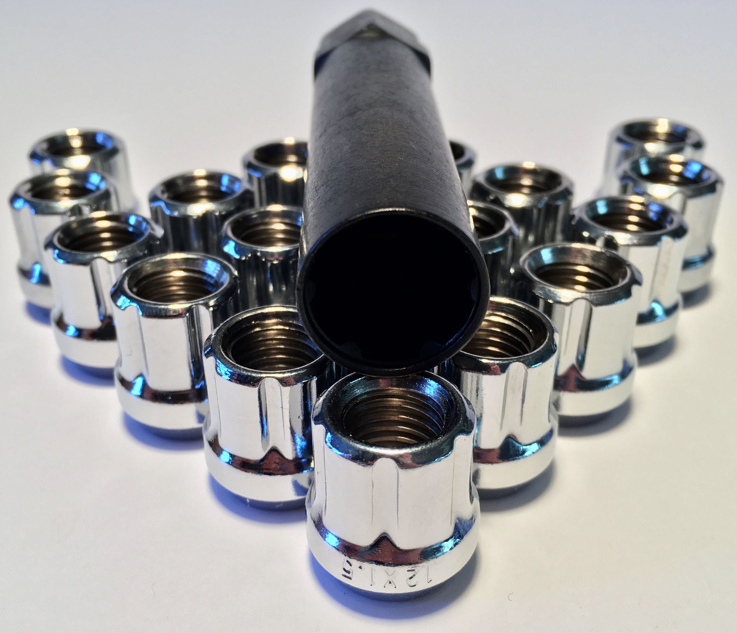 VioziteGam 20 Lug Nuts Tuner Spline Drive Acorn 12X1.25 Black 2