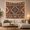 Western Pattern, variant on Southwestern Diamond Medallion on Rust Blue Zigzags Mystical Boho for Decor Lovers Southwestern Wall Art Housewarming Gift Tapestry Wall Hanging for Bedroom and Living Room