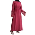 thumbnail image 1 of QIPOPIQ Robe de Prière une-Pièce Unie pour Femme Musulmane Robe Abaya Musulmane Abaya Maxi Islamique Caftan Robe Longueur Complète Liquidation, 1 of 9
