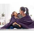 thumbnail image 4 of Utopia Bedding 100% Cotton Thermal Blanket Plum Queen Size Soft, Lightweight, Breathable, Cozy Spring and Summer Blankets for Bed, Home Room Decor Gifts for Women and Men (90x90 Inches), 4 of 9