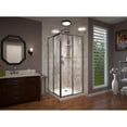 thumbnail image 2 of Cornerview 42 Inch D x 42 Inch W x 74-3/4 Inch H Framed Sliding Shower Enclosure with Corner Drain Shower Base, 2 of 11